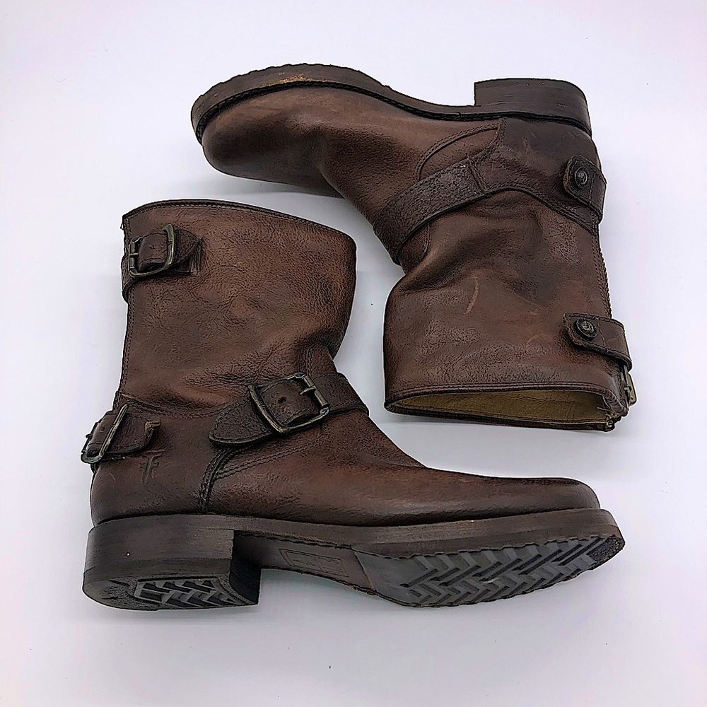 BRAND NEW FRYE COGNAC BROWN BOOTS SIZE 5/12 WOMEN’S